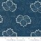 Fabric Moda Navy Hasu Leaf Indigo Blooming by the Quarter Yard 48091-13